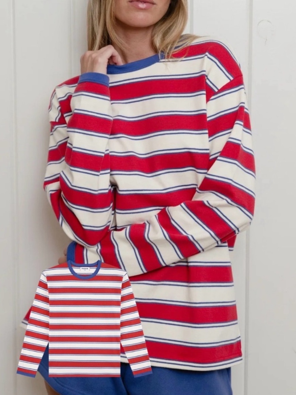 Parke Tee in Lighthouse Stripe
